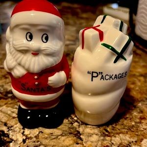 “S”anta and “P”ackages salt and pepper shakers